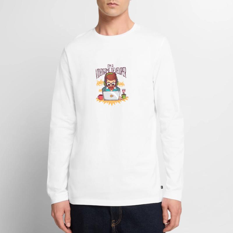 Video Game Developer - Videogame Developer Men's Premium Organic Long Sleeve Shirt