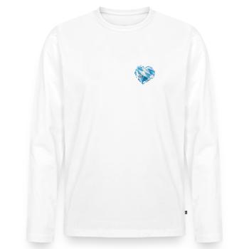 Scheiss da nix Bayern - Männer Premium Bio Langarmshirt - Weiß - Vorne - Nico (187cm)