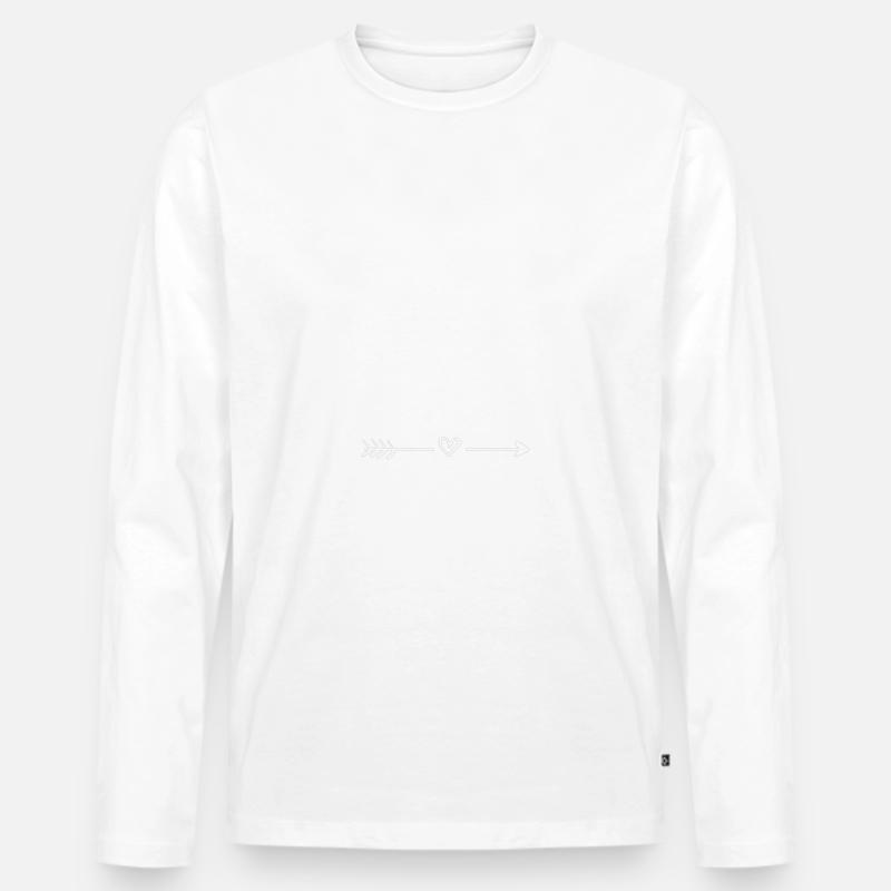 Archery 009 - Männer Premium Bio Langarmshirt - Weiß