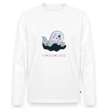 Esprit fabuleux - T-shirt manches longues Premium bio Homme - blanc - Devant - Nico (187cm)