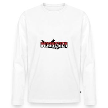 Indonesia - Men's Premium Organic Long Sleeve Shirt - white - Front - Nico (187cm)