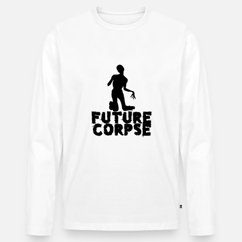 Future Corpse - Männer Premium Bio Langarmshirt - Weiß