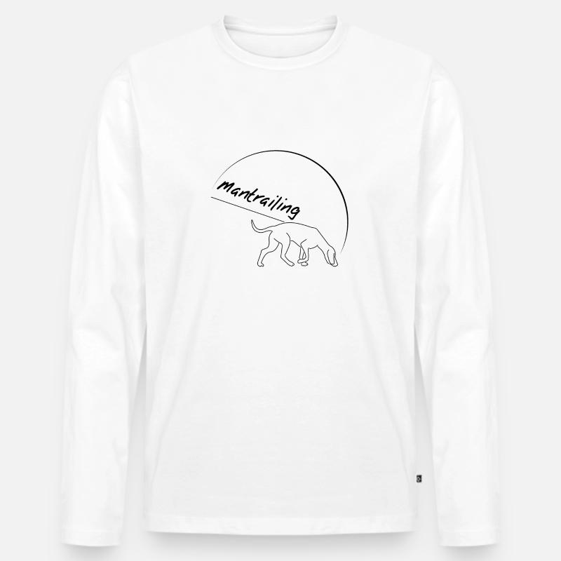 MT1 2 1 - Männer Premium Bio Langarmshirt - Weiß