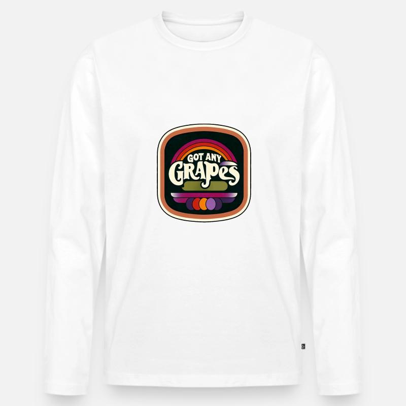 Got Any Grapes 6 - Männer Premium Bio Langarmshirt - Weiß