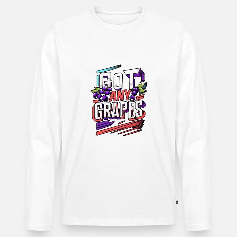 Got Any Grapes 11 - Männer Premium Bio Langarmshirt - Weiß