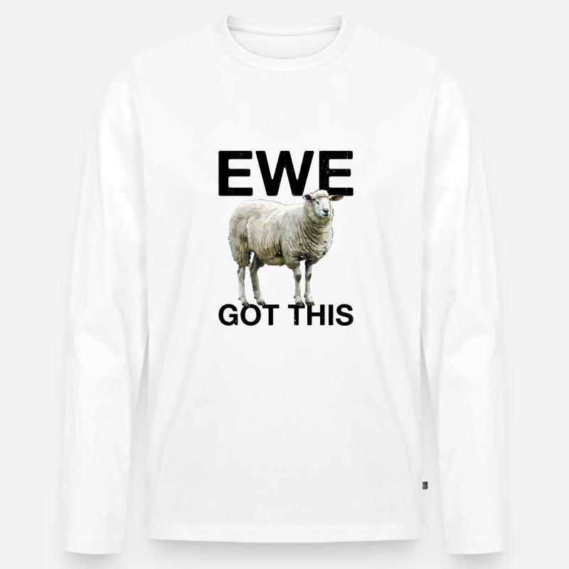 Ewe Got This - Männer Premium Bio Langarmshirt - Weiß