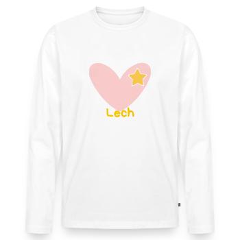 Lech am Arlberg - Skifahren - Ski - Österreich - Männer Premium Bio Langarmshirt - Weiß - Vorne - Nico (187cm)