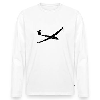 discus cs d4936 2 - Men's Premium Organic Long Sleeve Shirt - white - Front - Nico (187cm)
