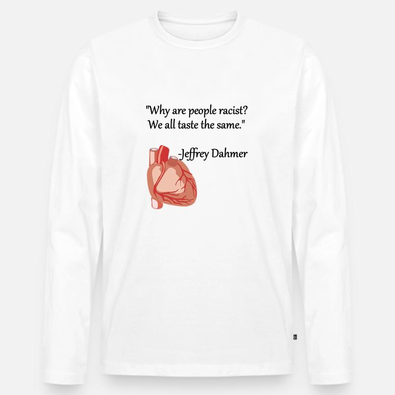 Jeffrey Dahmer - Männer Premium Bio Langarmshirt - Weiß