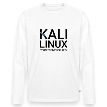 Kali Linux - Männer Premium Bio Langarmshirt - Weiß - Vorne - Nico (187cm)