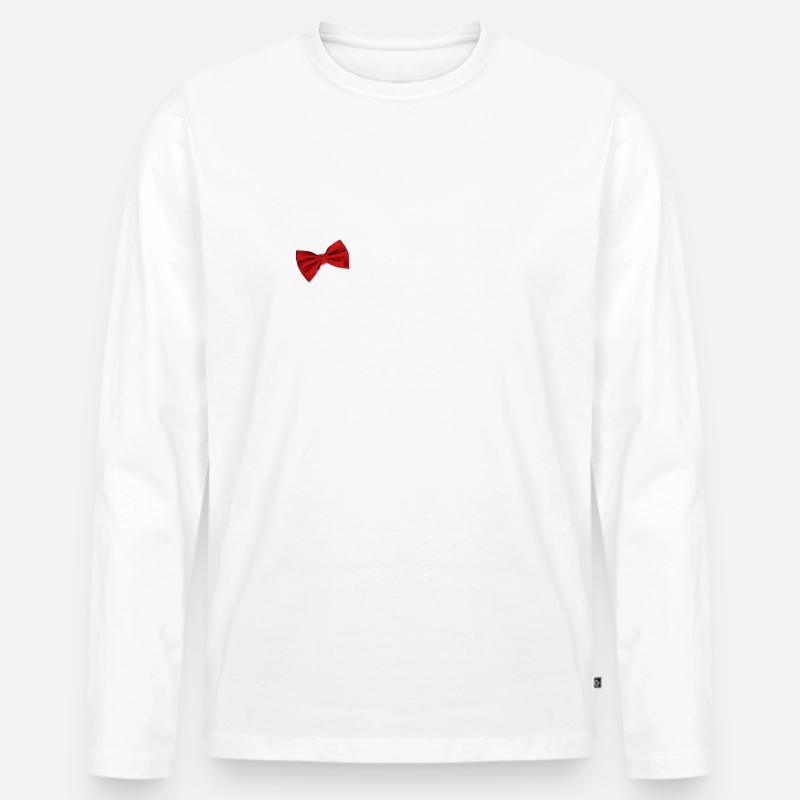 Mr and Mrs - Männer Premium Bio Langarmshirt - Weiß