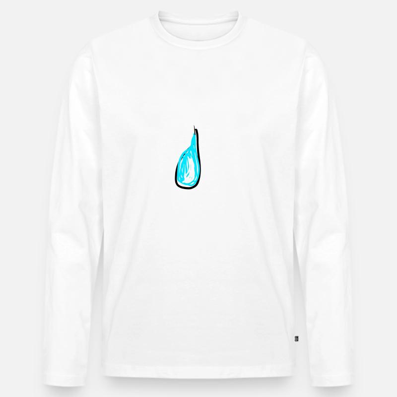 Tear sad - Men's Premium Organic Long Sleeve Shirt - white