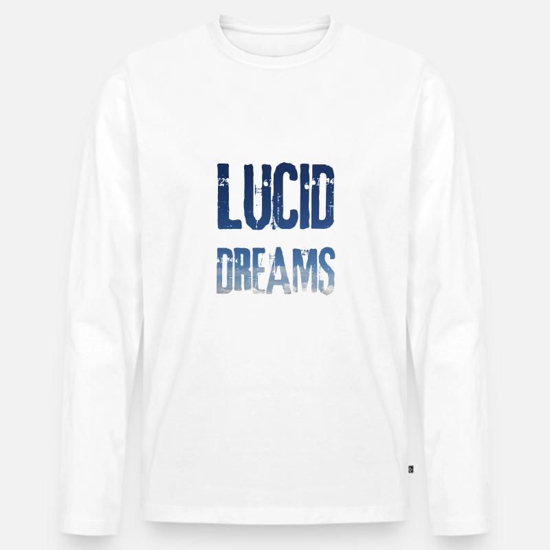 Lucid Dreams Traum / Geschenk Idee - Männer Premium Bio Langarmshirt - Weiß