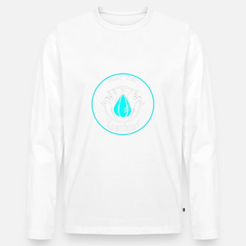 Kampfsport - Männer Premium Bio Langarmshirt - Weiß