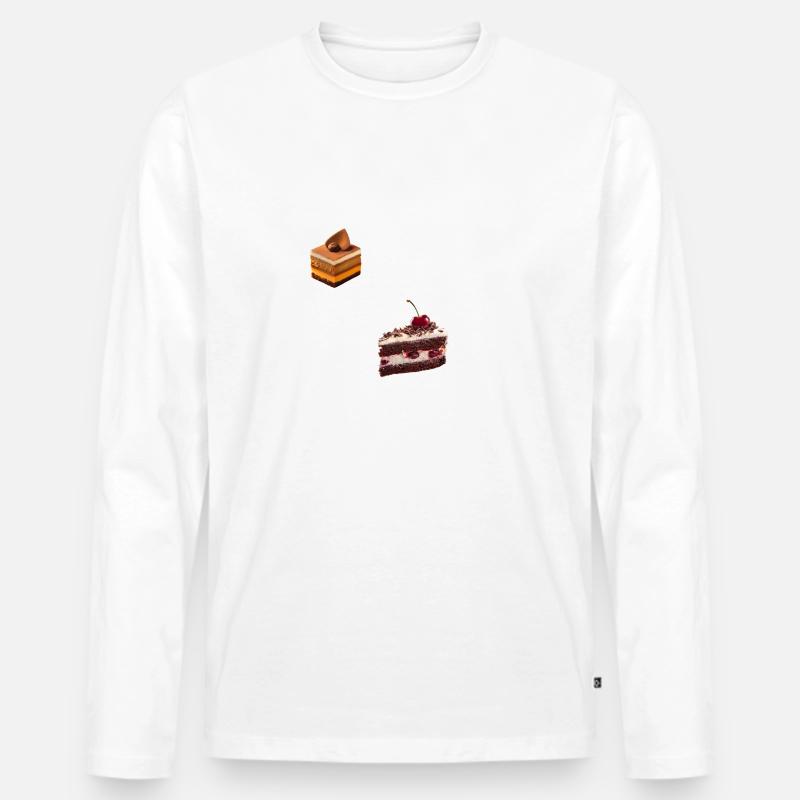 Kuchen Torte ws - Männer Premium Bio Langarmshirt - undefined