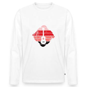 Ukulele - Männer Premium Bio Langarmshirt - Weiß - Vorne - Nico (187cm)