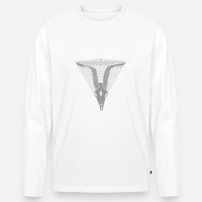 CRA - Männer Premium Bio Langarmshirt - Weiß