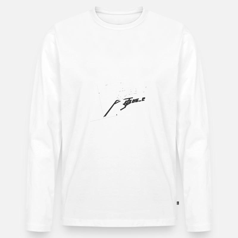 Hangman - Männer Premium Bio Langarmshirt - Weiß