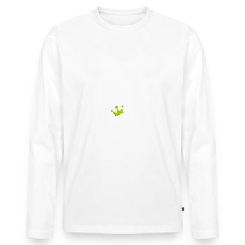 Beer Pong Weltmeister - Männer Premium Bio Langarmshirt - Weiß - Vorne - Nico (187cm)