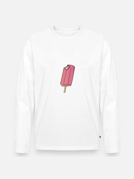 Popsicles - T-shirt manches longues Premium bio Homme - blanc