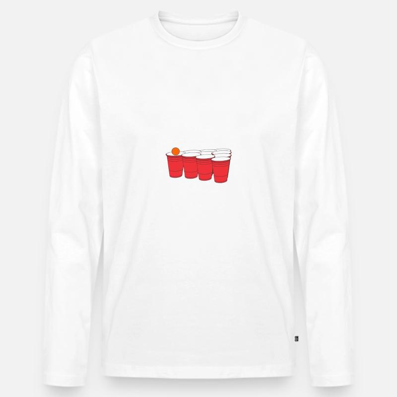 Junggesellenabschied Bräutigam - Männer Premium Bio Langarmshirt - Weiß