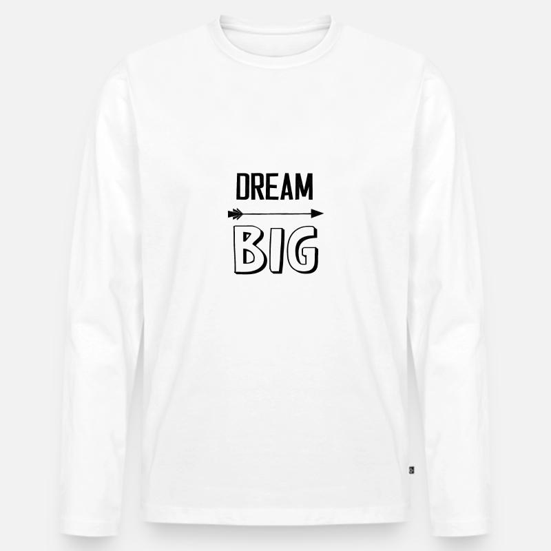 Sprüche - Männer Premium Bio Langarmshirt - Weiß