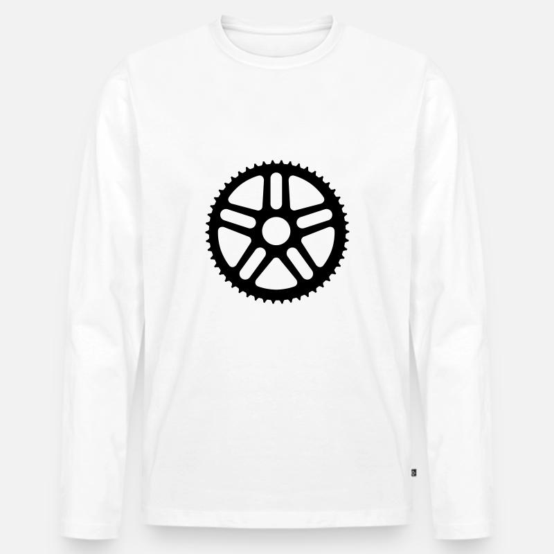 Ausrüstung - Männer Premium Bio Langarmshirt - Weiß
