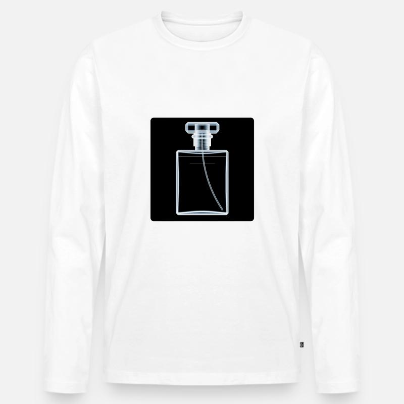 Duft XRays - Männer Premium Bio Langarmshirt - Weiß