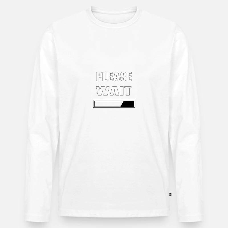 PLEASE WAIT - BRAIN EXE IS LOADING Men's Premium Organic Long Sleeve Shirt