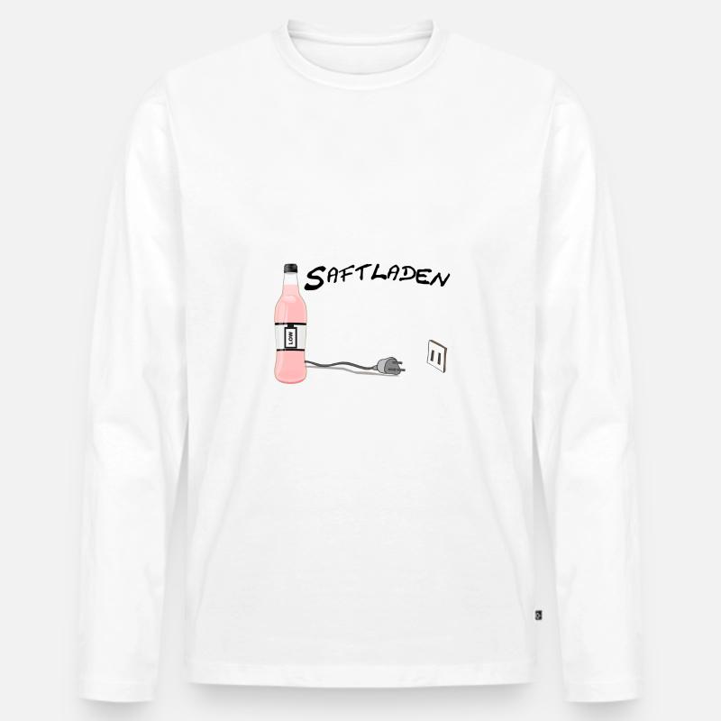 Saftladen - Männer Premium Bio Langarmshirt - Weiß