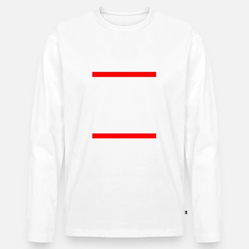 Fck afd - Männer Premium Bio Langarmshirt - Weiß