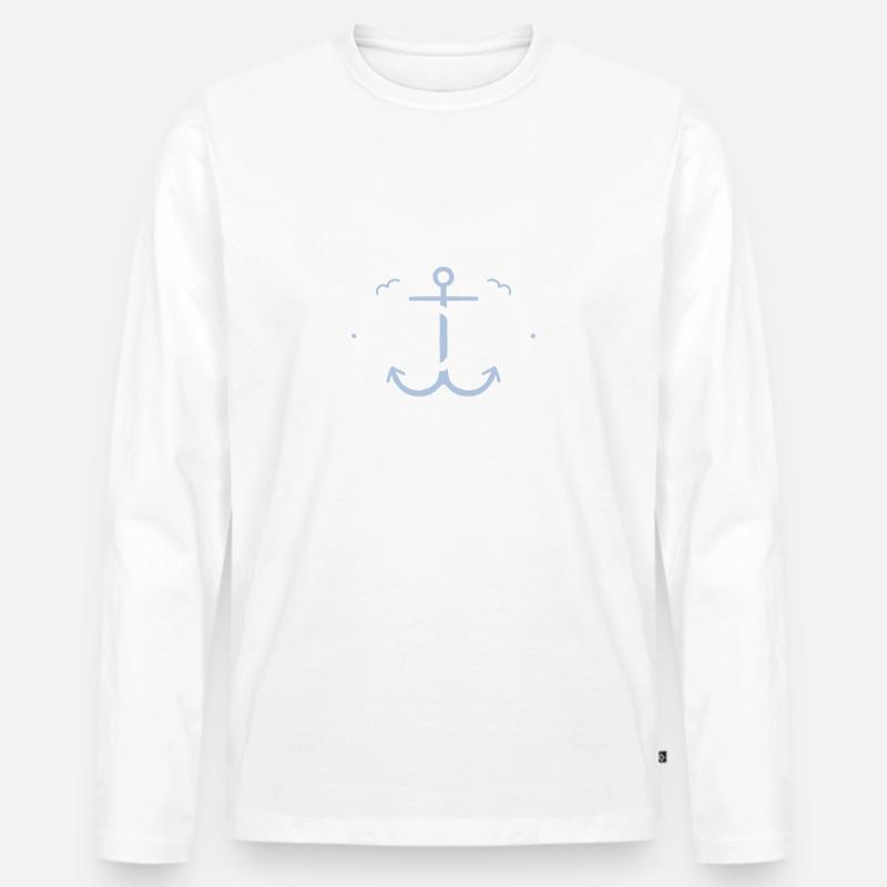 Moin Anker - Männer Premium Bio Langarmshirt - undefined