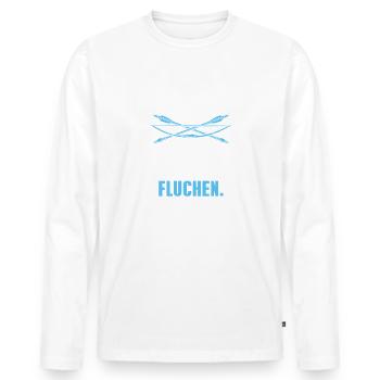 Bogenschießen Lustiger Spruch Bogenschütze - Männer Premium Bio Langarmshirt - Weiß - Vorne - Nico (187cm)