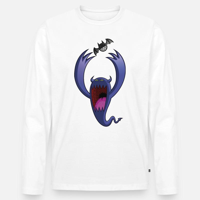 spielend - Männer Premium Bio Langarmshirt - Weiß
