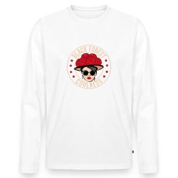 Schwarzwald Bollenhut Coolness Geschenk - Männer Premium Bio Langarmshirt - Weiß - Vorne - Nico (187cm)