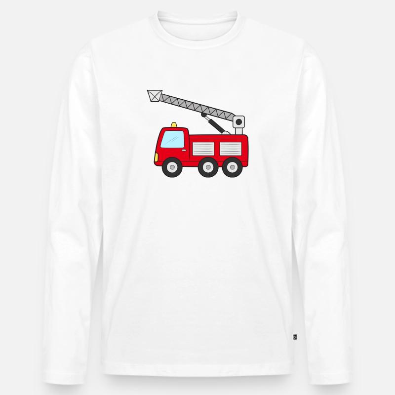 Fire engine Fire engine - Men's Premium Organic Long Sleeve Shirt - white