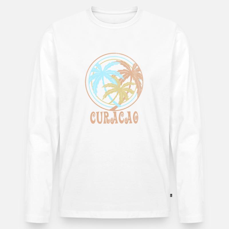 Curacao - Männer Premium Bio Langarmshirt - undefined