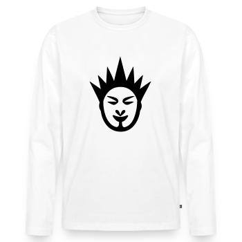 Clown - Männer Premium Bio Langarmshirt - Weiß - Vorne - Nico (187cm)