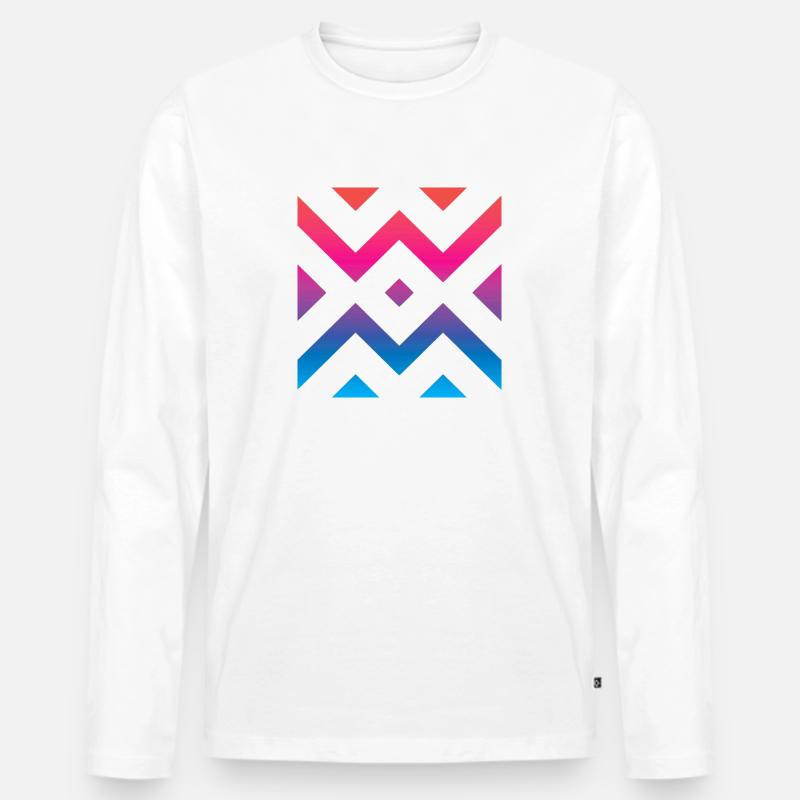 WM - Männer Premium Bio Langarmshirt - Weiß