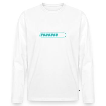 Schreiner Ausbildung 3 Lehrjahr 3. Ausbildungsjahr - Männer Premium Bio Langarmshirt - Weiß - Vorne - Nico (187cm)