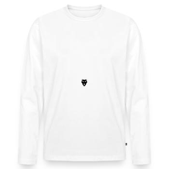 Homme normand normandie humour maillot drôle - T-shirt manches longues Premium bio Homme - blanc - Devant - Nico (187cm)