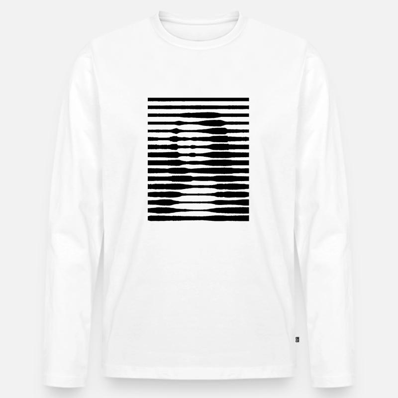 MONA - Männer Premium Bio Langarmshirt - Weiß