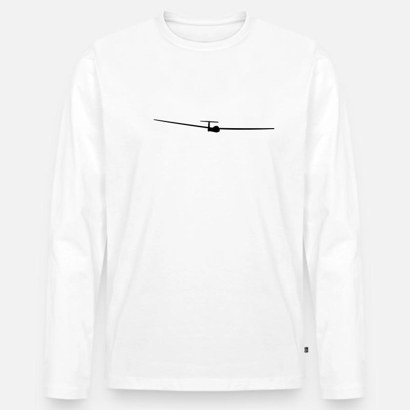LS4 Clubklasse Geschenk - Männer Premium Bio Langarmshirt - Weiß