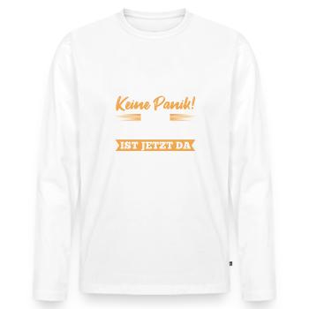 Gesellenprüfung bestanden Gesellenbrief Geselle - Männer Premium Bio Langarmshirt - Weiß - Vorne - Nico (187cm)