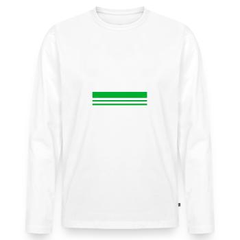 Reflect - Männer Premium Bio Langarmshirt - Weiß - Vorne - Nico (187cm)