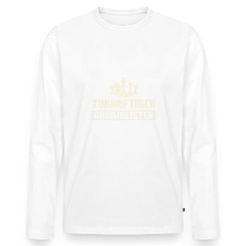 Schach Zukünftiger Großmeister Schachspieler - Männer Premium Bio Langarmshirt - Weiß - Vorne - Nico (187cm)