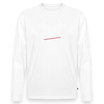Bayrischer Dialekt Griaß di Bayrisch - Männer Premium Bio Langarmshirt - Weiß - Vorne - Nico (187cm)