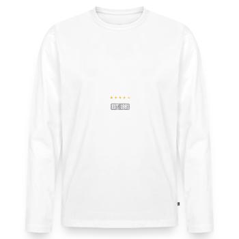 Stefan Buben Warrior - Men's Premium Organic Long Sleeve Shirt - white - Front - Nico (187cm)
