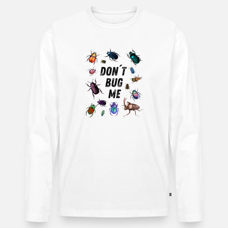 Don´t bug me - Käferliebe - Männer Premium Bio Langarmshirt - Weiß
