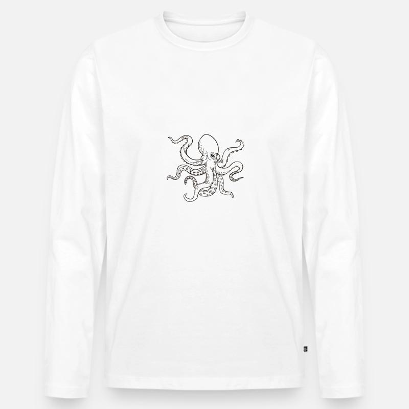 Easily Distract By Octo - Männer Premium Bio Langarmshirt - undefined